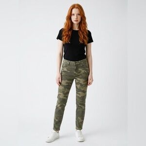 Zara Olive Camouflage Pants